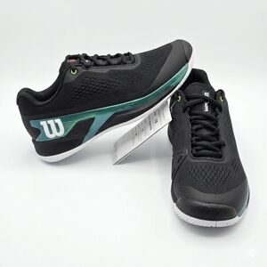 Wilson Black and Green Athletic Sneakers